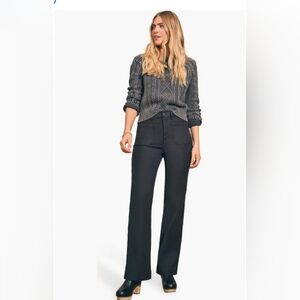 Faherty Stretch Terry Wide Leg Pants